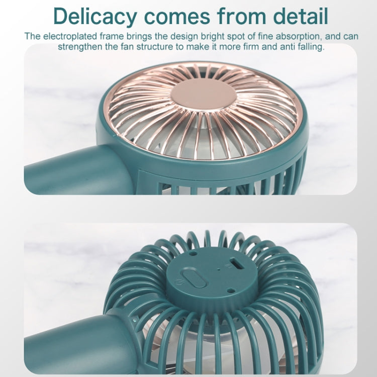 D303 Multi-function Adjustable USB Charging Handheld Desktop Mini Electric Fan, 3 Speed Control