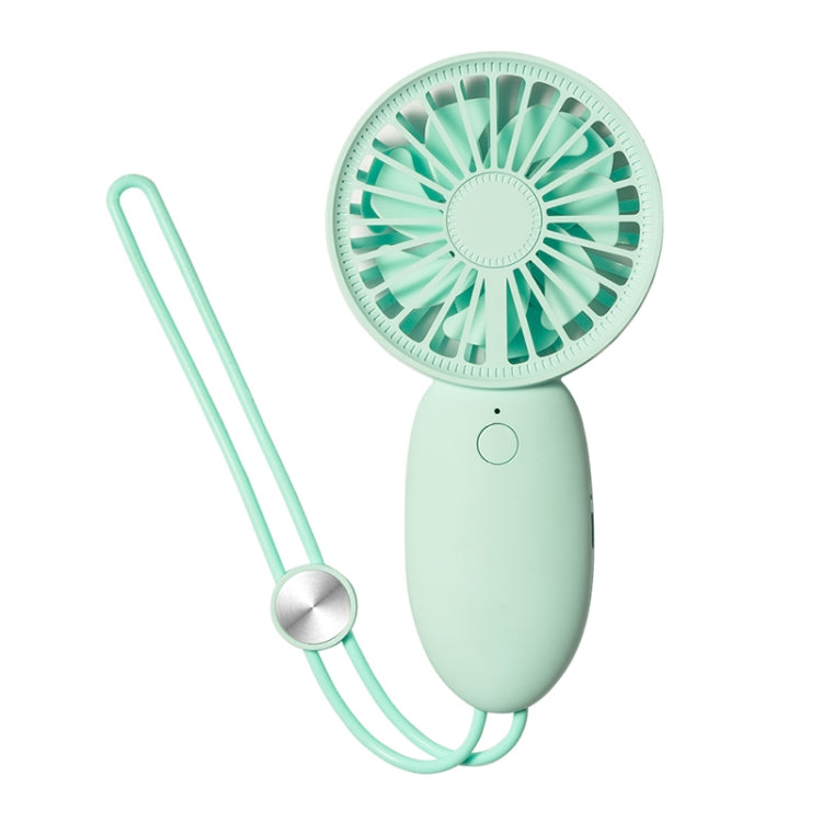LLD-22 1-5W Portable 5 Speed Control USB Charging Double Leaf Handheld Fan with Lanyard