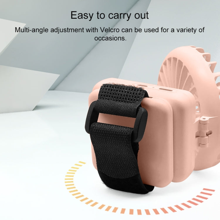 4W USB Interface 3-speed Control Rechargeable Portable Hanging Bag Handheld Fan