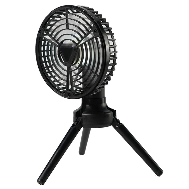 X70 Tripod Folding Shaking Head Desktop Small Fan (Black)