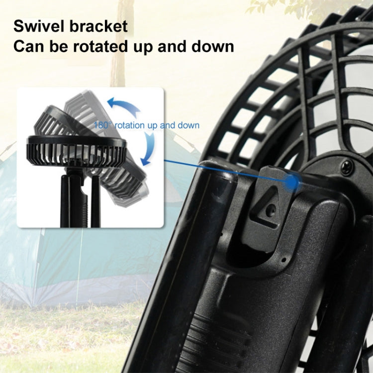 X70 Tripod Folding Shaking Head Desktop Small Fan (Black)