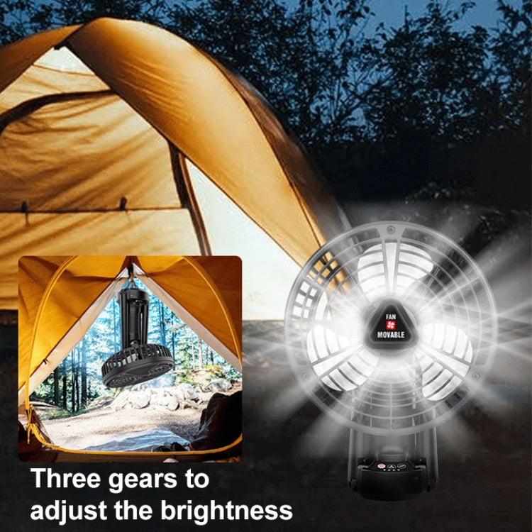 X70 Tripod Folding Shaking Head Desktop Small Fan (Black)