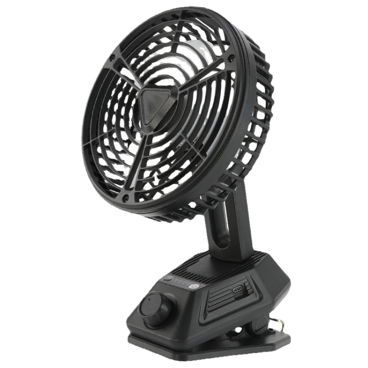 X80 Multifunctional Clip Shaking Head Desktop Small Fan (Black)