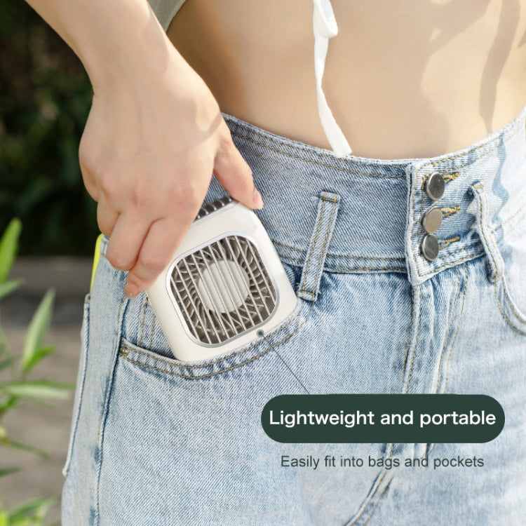 D302 4W USB Interface 3-speed Control Rechargeable Hanging Neck Type Portable Handheld Fan