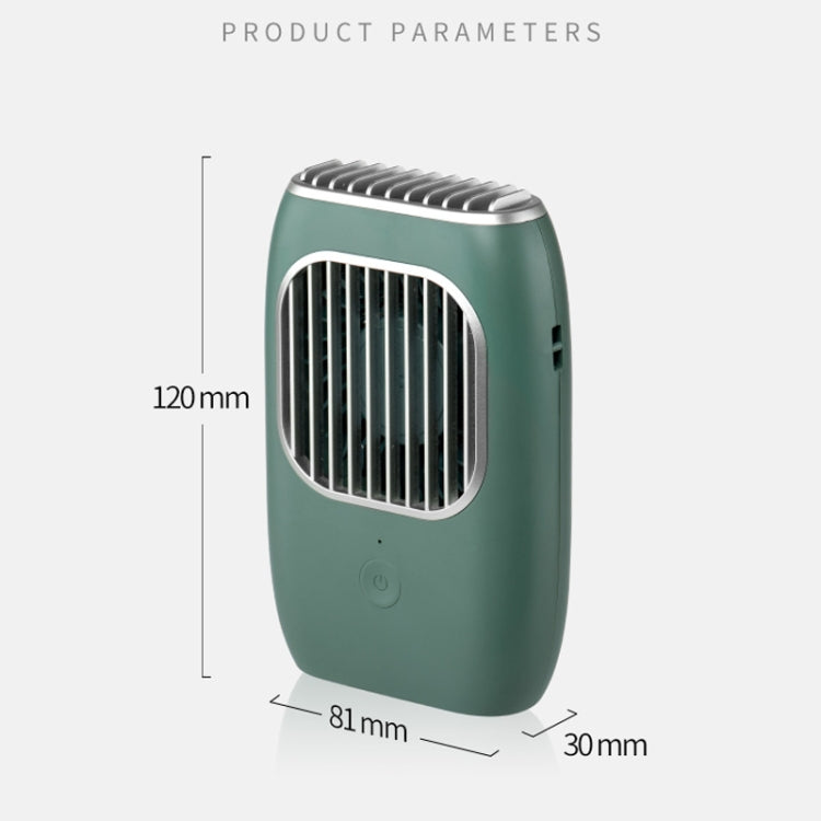 D302 4W USB Interface 3-speed Control Rechargeable Hanging Neck Type Portable Handheld Fan
