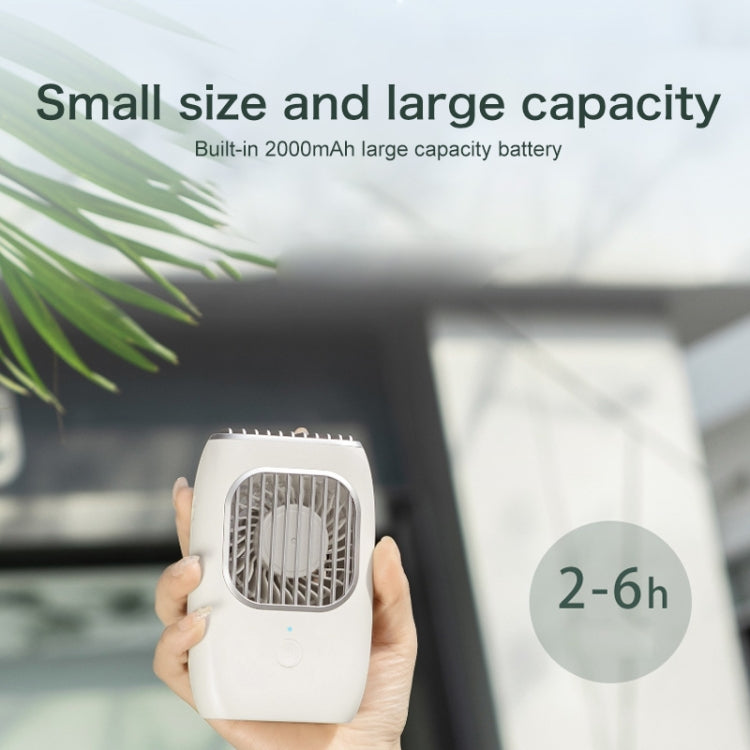 D302 4W USB Interface 3-speed Control Rechargeable Hanging Neck Type Portable Handheld Fan