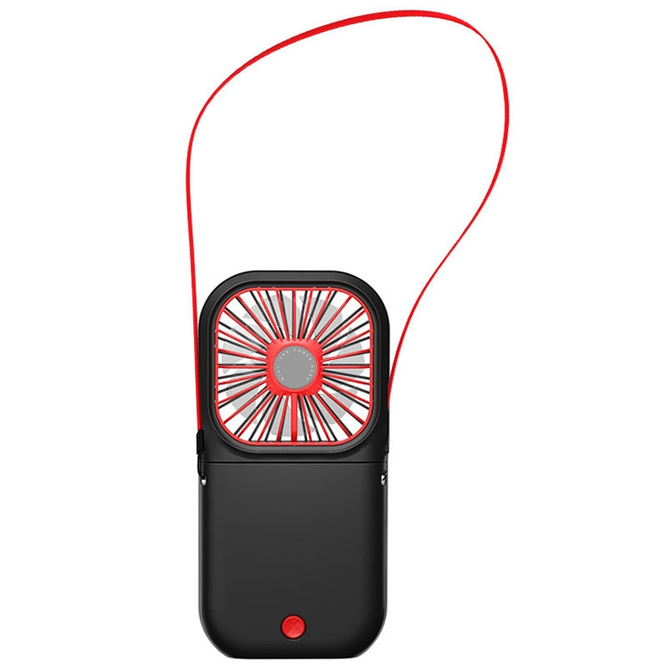 F20 Electroplating Handheld Fan Portable Desktop Folding Mute USB Hanging Neck Fan