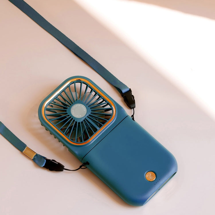 F30 Electroplating Handheld Fan Portable Desktop Folding Mute USB Hanging Neck Fan, Upgraded Version