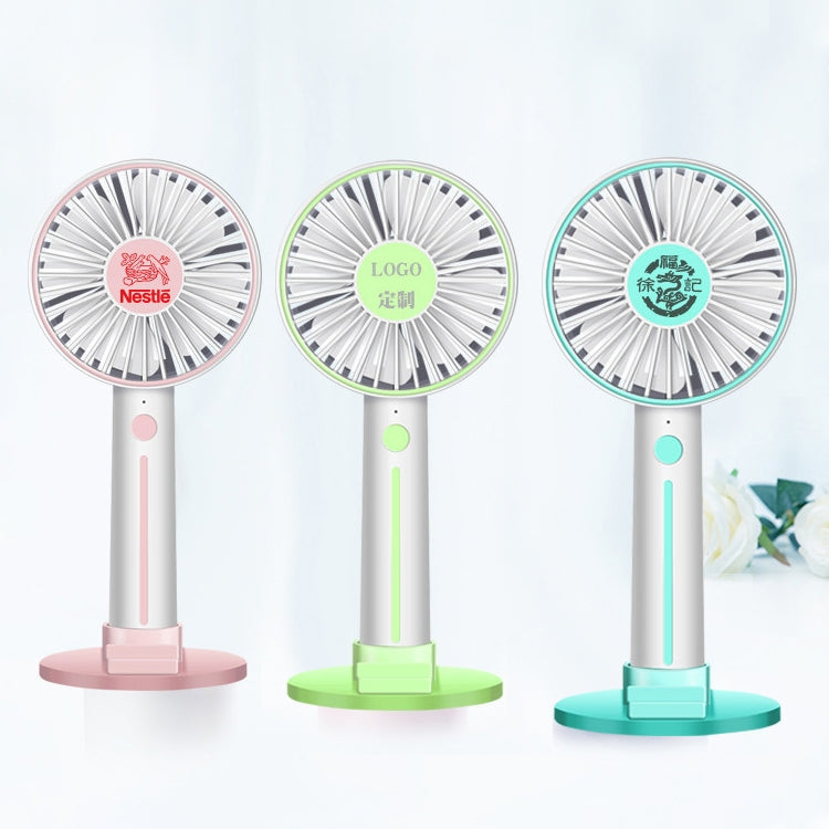 Mirror Portable Handheld Mute USB Small Fan (Blue)