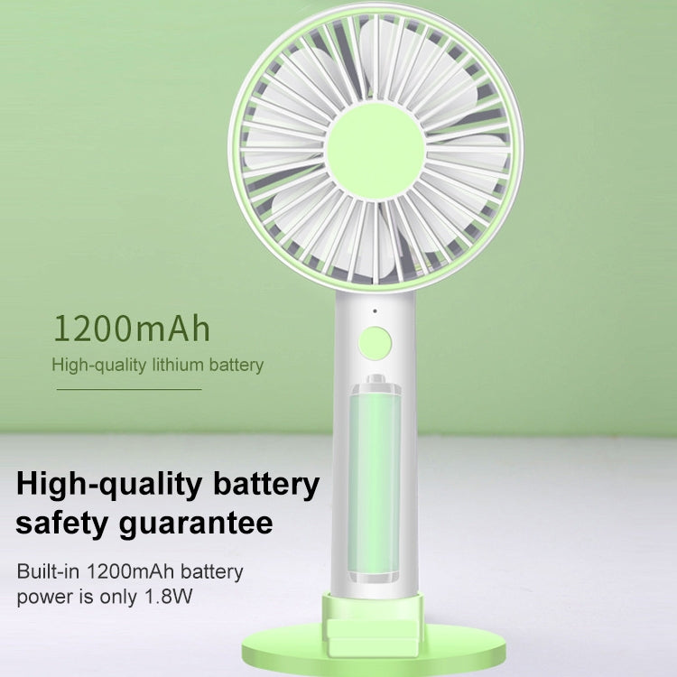 Mirror Portable Handheld Mute USB Small Fan (Blue)