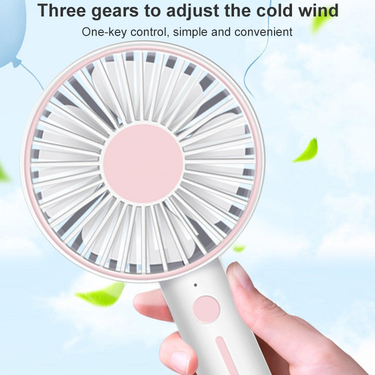 Mirror Portable Handheld Mute USB Small Fan (Blue)
