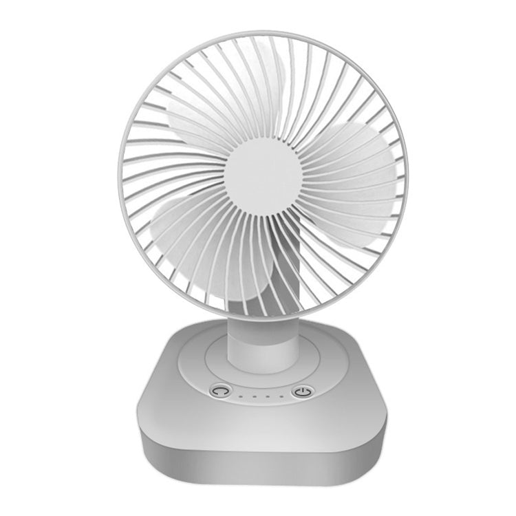 F22 Desktop USB Mute Shaking Head Fan(White)
