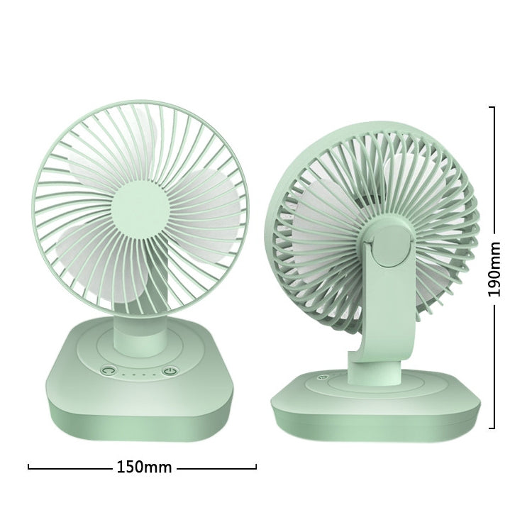 F22 Desktop USB Mute Shaking Head Fan(White)