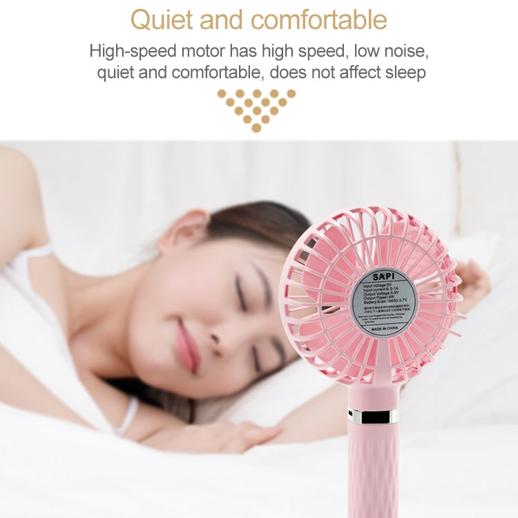 S8 Portable Mute Handheld Desktop Electric Fan, with 3 Speed Control