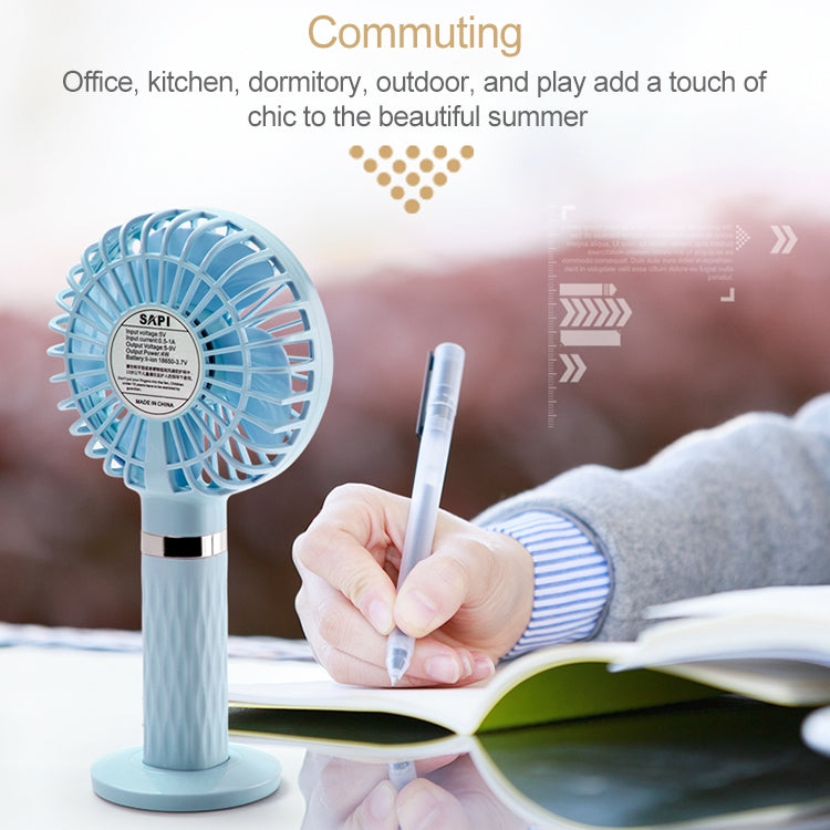 S8 Portable Mute Handheld Desktop Electric Fan, with 3 Speed Control