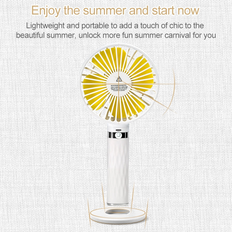 S8 Portable Mute Handheld Desktop Electric Fan, with 3 Speed Control