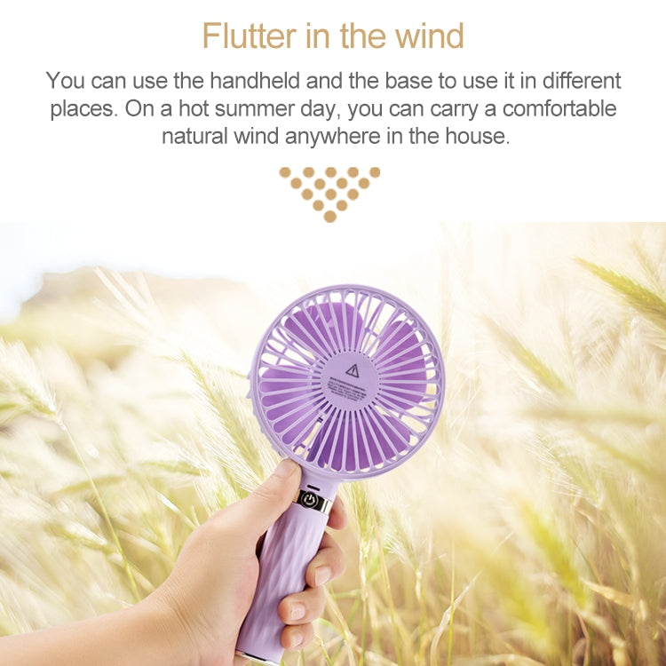 S8 Portable Mute Handheld Desktop Electric Fan, with 3 Speed Control