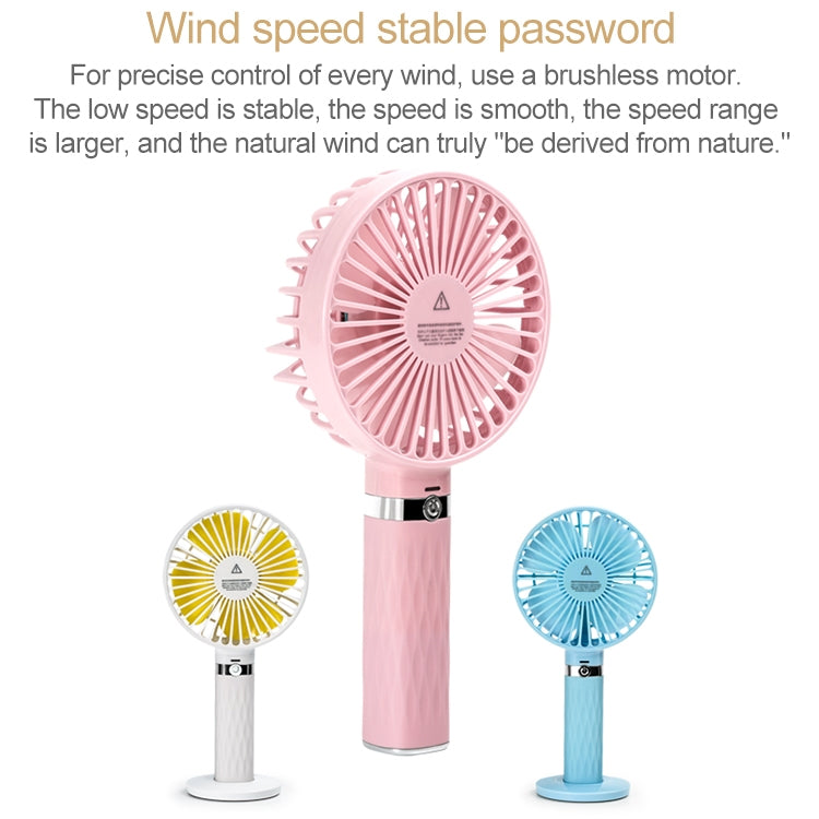 S8 Portable Mute Handheld Desktop Electric Fan, with 3 Speed Control