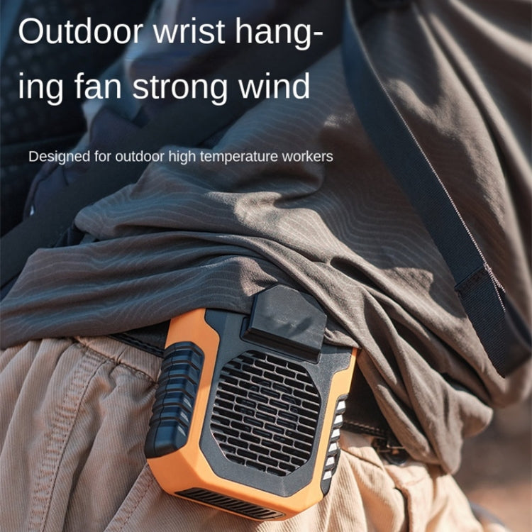 DQ215 Portable Waist Fan USB Rechargeable Hanging Neck Air Conditioning (Green)