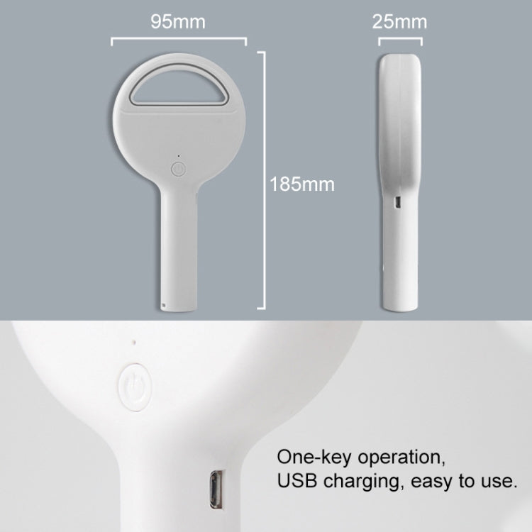 2000mAh Portable Handheld Leafless Fan (White)