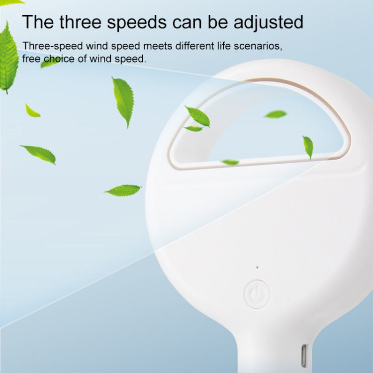 2000mAh Portable Handheld Leafless Fan (White)
