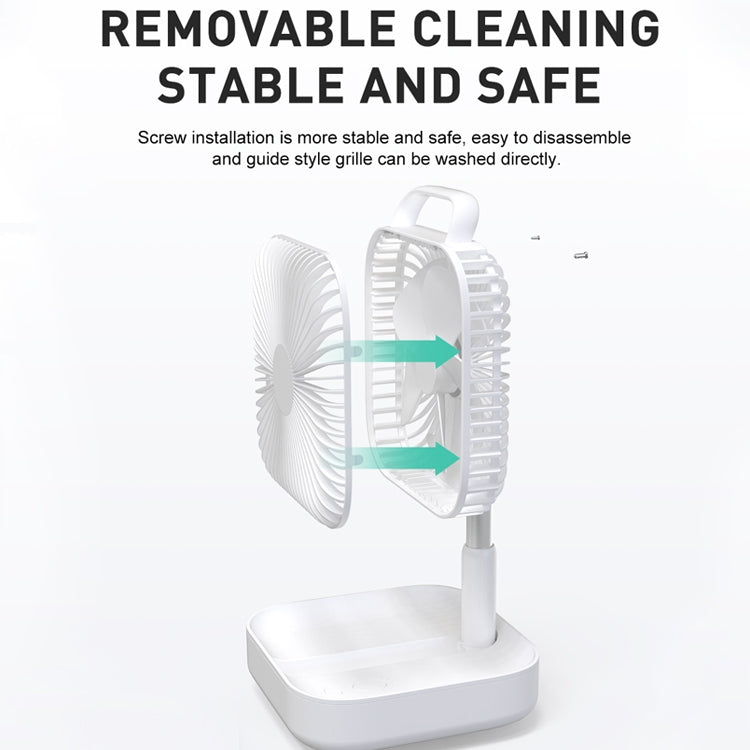 Multi-functional Portable Folding Fan with 80 Degrees Shaking Head & Four Air Supply Modes