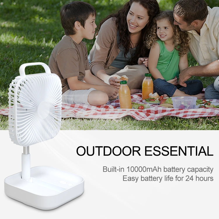 Multi-functional Portable Folding Fan with 80 Degrees Shaking Head & Four Air Supply Modes