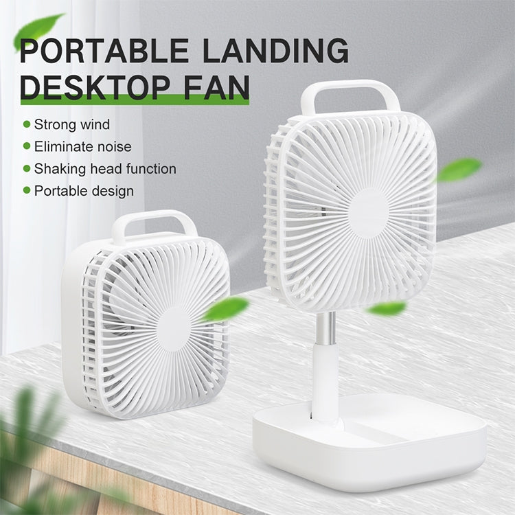 Multi-functional Portable Folding Fan with 80 Degrees Shaking Head & Four Air Supply Modes