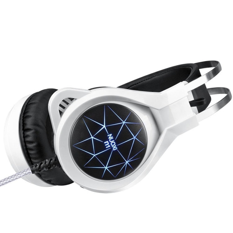 NUOXI N1 Gaming Headset 3.5mm Wired Bass Stereo Noise Isolation with Microphone 7 Colour Breathing LED Lighting Headphone for PC Computer Games