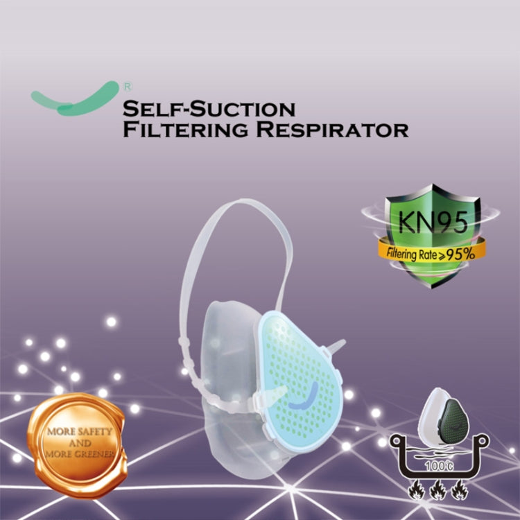HAMTOD S9 Self-suction Filtering Respirator KN95 Replaceable Filter Antivirus Anti-fog Face Mask