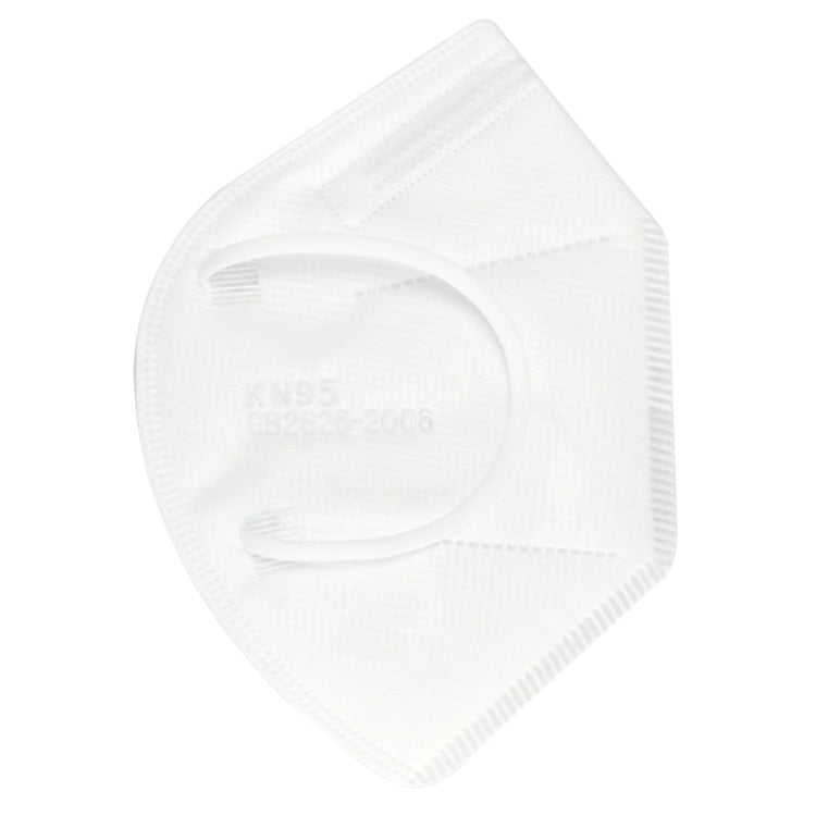 5 PCS KN95 Dustproof Protection Breathable Foldable Earloop Antiviral Anti-fog Face Mask(White)