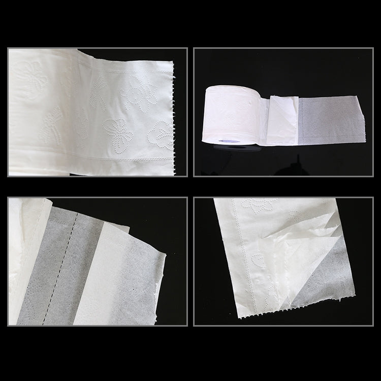 140g 4 Layers Cored Plate Home Roll Toilet Paper Soft Sanitary Paper