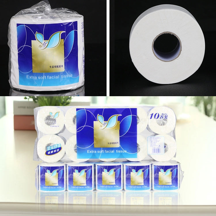 140g 4 Layers Cored Plate Home Roll Toilet Paper Soft Sanitary Paper