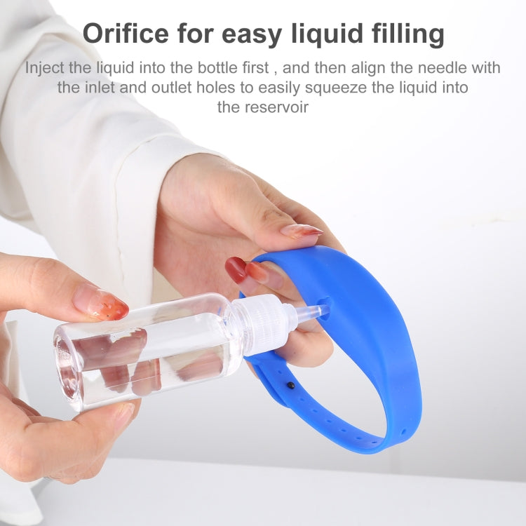 30ml Portable Adjustable Silicone Liquid Soap Handwashing Fluid Split Bracelet