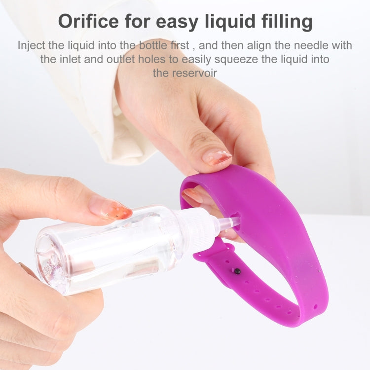 30ml Portable Adjustable Silicone Liquid Soap Handwashing Fluid Split Bracelet