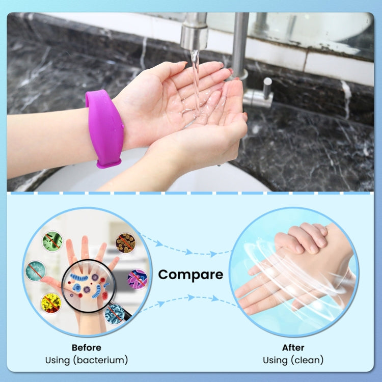 30ml Portable Adjustable Silicone Liquid Soap Handwashing Fluid Split Bracelet