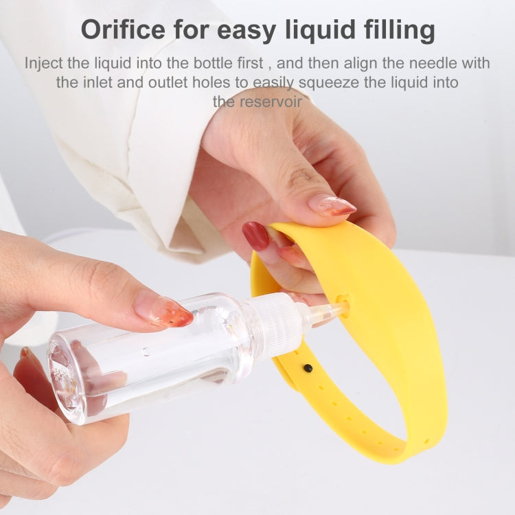 30ml Portable Adjustable Silicone Liquid Soap Handwashing Fluid Split Bracelet