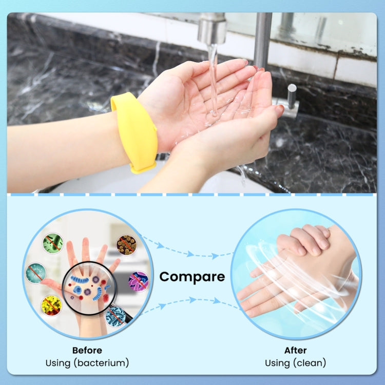 30ml Portable Adjustable Silicone Liquid Soap Handwashing Fluid Split Bracelet