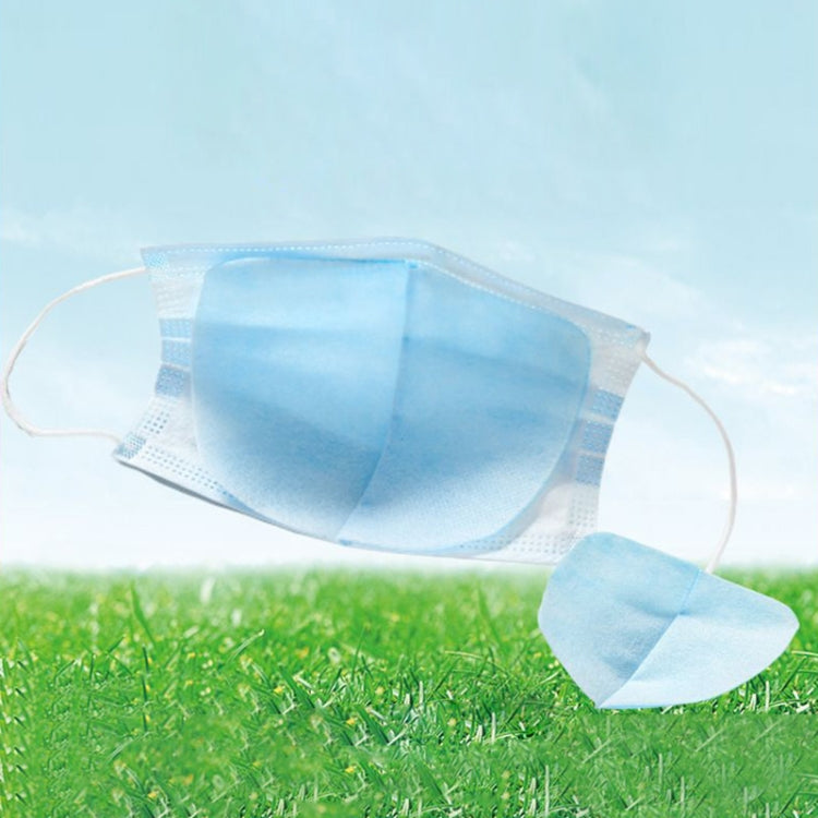 100 PCS Disposable Face Mask Filter Pad 3 Layers Dustproof Breathable Filter Mask Replacement Pad