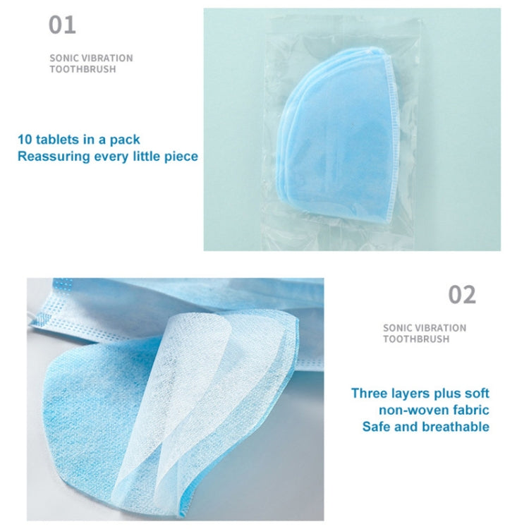 100 PCS Disposable Face Mask Filter Pad 3 Layers Dustproof Breathable Filter Mask Replacement Pad
