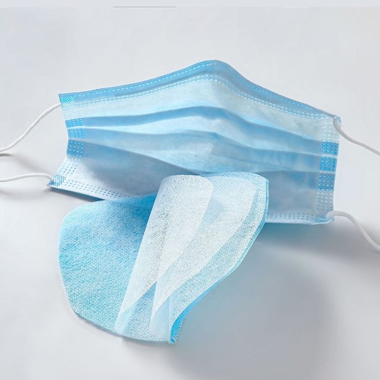 100 PCS Disposable Face Mask Filter Pad 3 Layers Dustproof Breathable Filter Mask Replacement Pad