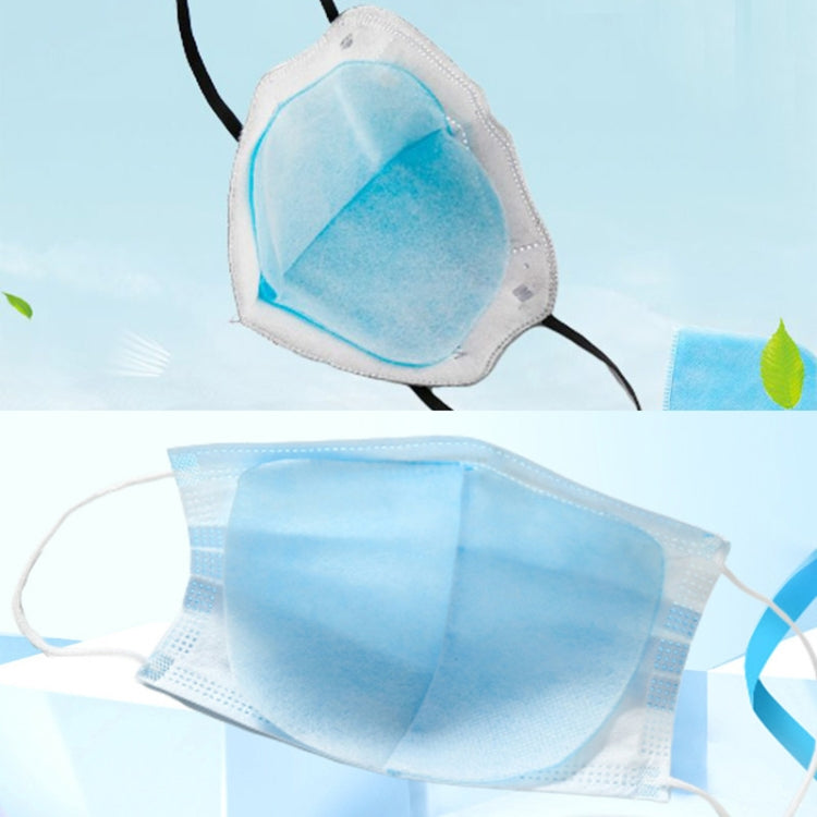 100 PCS Disposable Face Mask Filter Pad 3 Layers Dustproof Breathable Filter Mask Replacement Pad