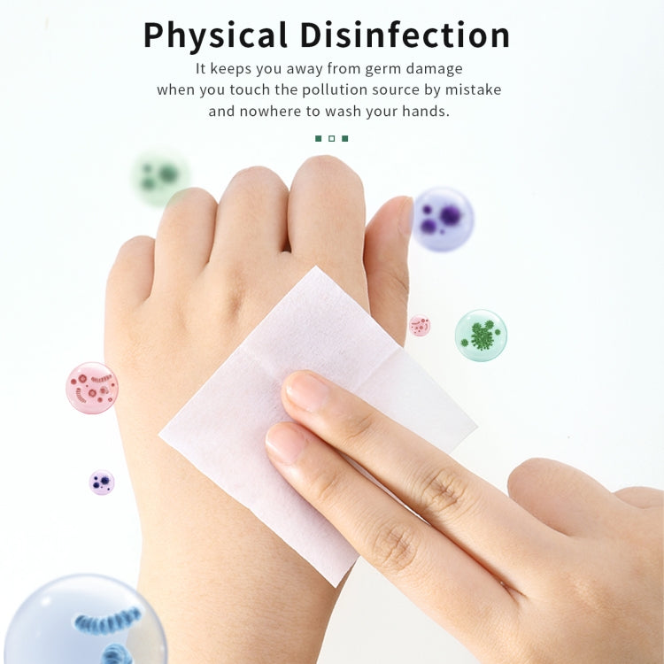 120 PCS Rock 6x6cm Disposable Alcohol Disinfection Cotton Wipes