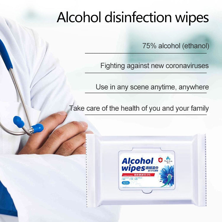 75 Percent Disposable Hand Wipe Skin Clean Alcohol Wipes Disinfection Wet Wipes