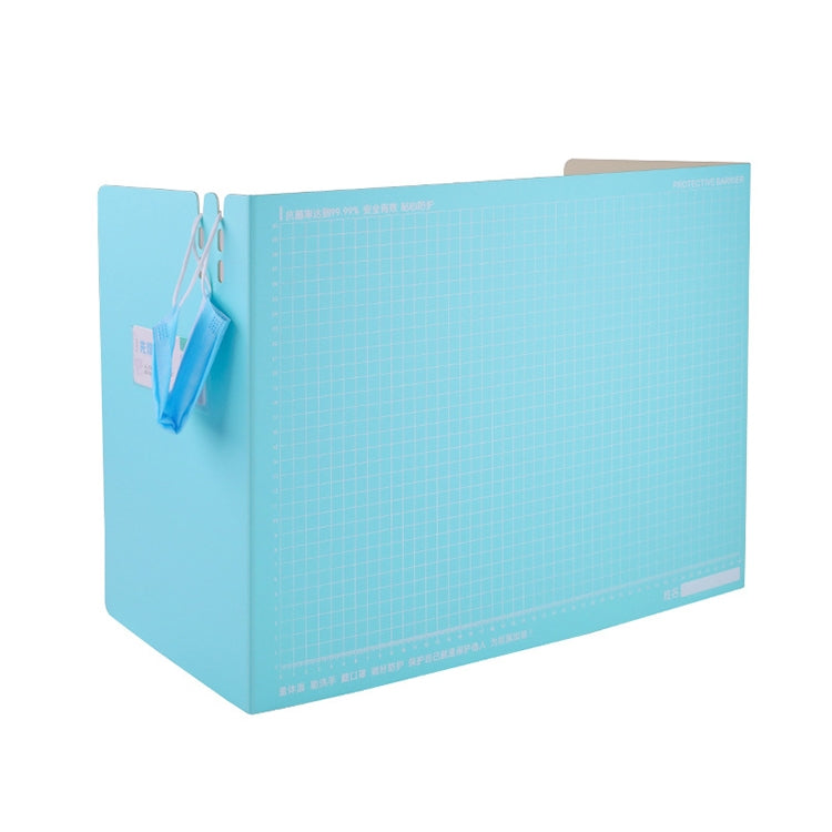 Student Work Meal Desktop Anti-spray Baffle Isolation Protective Board, Size: S (Green)