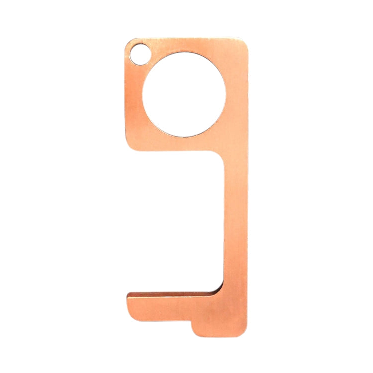 2 PCS Portable Quarantine Virus Open Door Press Elevator Key Ring