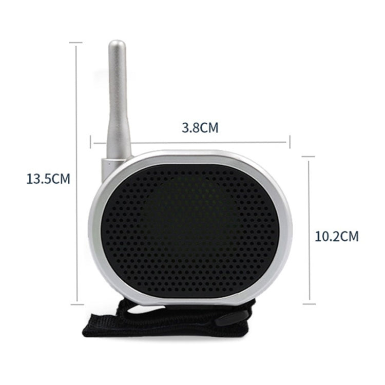 Real Time Pager Portable Speaker Long-distance Interference Free Loudspeaker for Drone(Dark Gray)