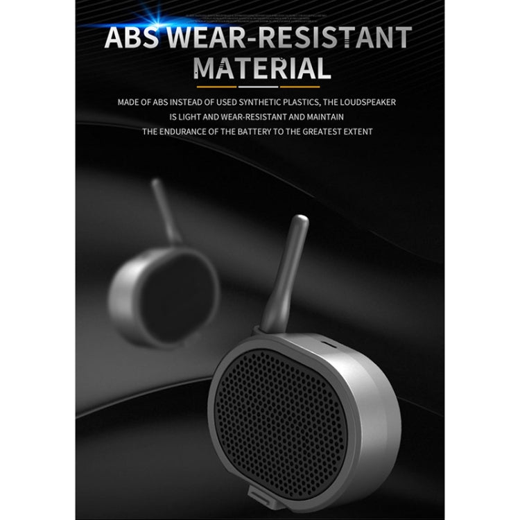 Real Time Pager Portable Speaker Long-distance Interference Free Loudspeaker for Drone(Dark Gray)