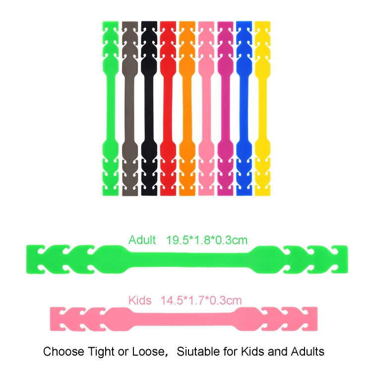 5 PCS Adjustable Face Mask Ear Band Rope Extension Buckle for Kids, Length: 14.5cm