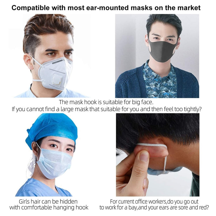 5 PCS Adjustable Face Mask Ear Band Rope Extension Buckle for Kids, Length: 14.5cm
